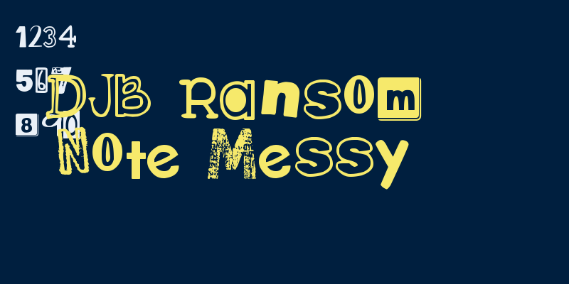 DJB Ransom Note Messy