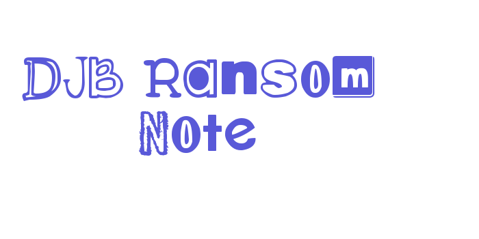 DJB Ransom Note Font Download