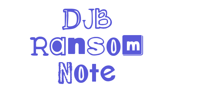 DJB Ransom Note Font