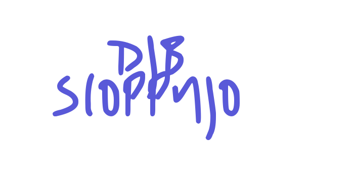 DJB SLOPPYJO Font Download