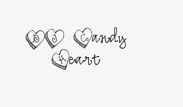 DJ Candy Heart Font