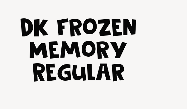 DK Frozen Memory Regular Font