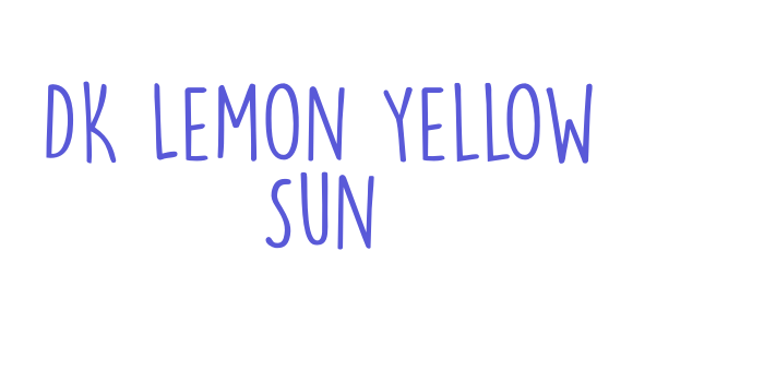 DK Lemon Yellow Sun Font Download