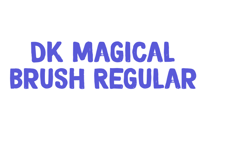 DK Magical Brush Regular Font