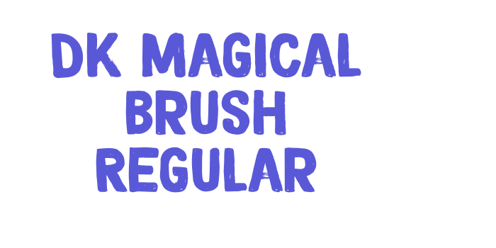 DK Magical Brush Regular Font Download