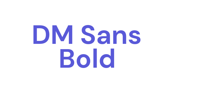 DM Sans Bold Font Download