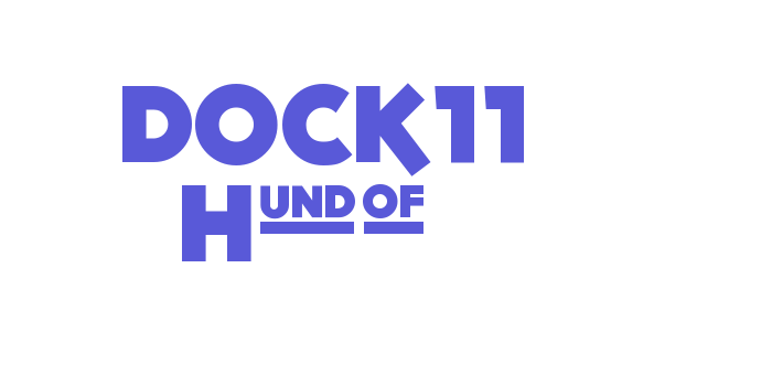 DOCK11 Heavy Font