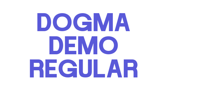 DOGMA DEMO Regular Font Download