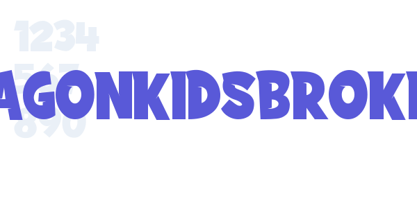 DRAGONKIDSBROKE font