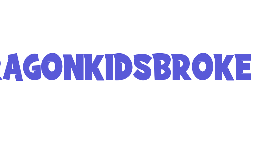 DRAGONKIDSBROKE Font Download