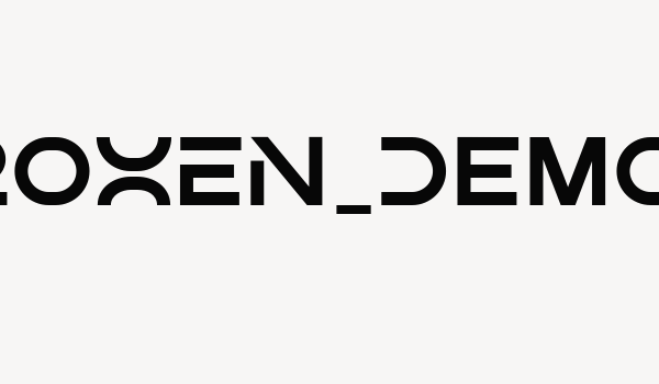 DROXEN_Demo Font