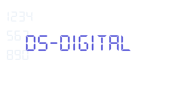 DS-Digital font free