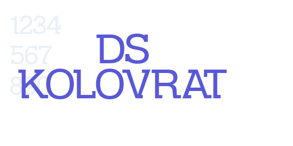 DS Kolovrat font free