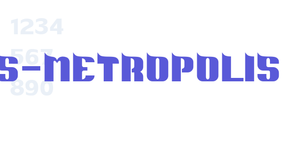 DS-Metropolis font free