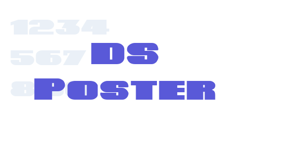 DS Poster font free