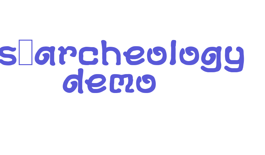 DS-Archeology Demo Font Download