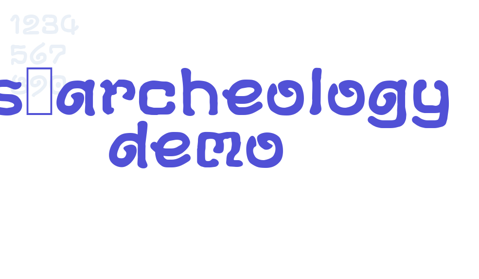 DS-Archeology Demo-font-download