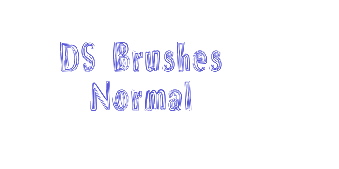 DS Brushes Normal Font Download