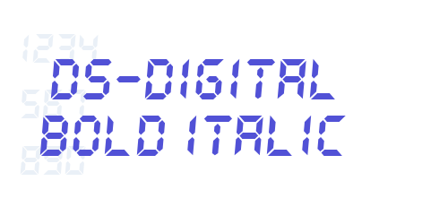 DS-Digital Bold Italic-font-download