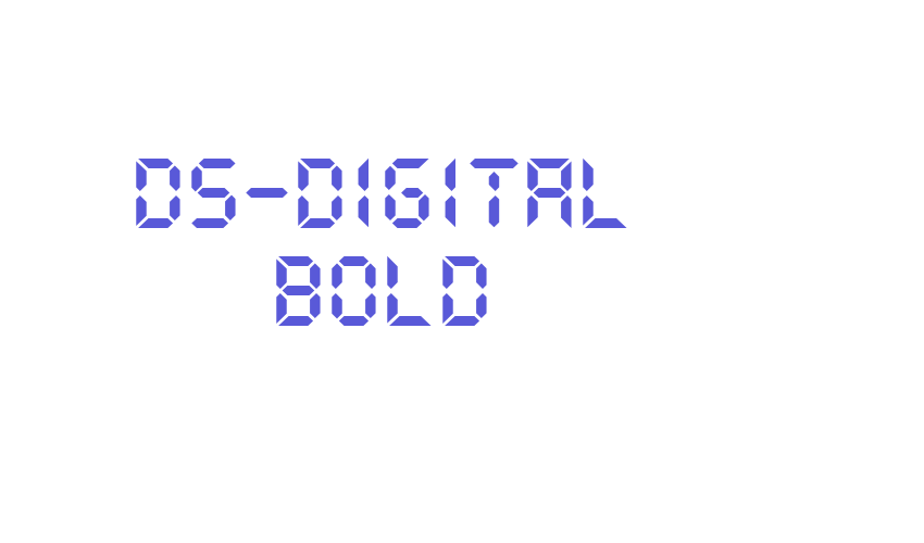 DS-Digital Bold Font Download