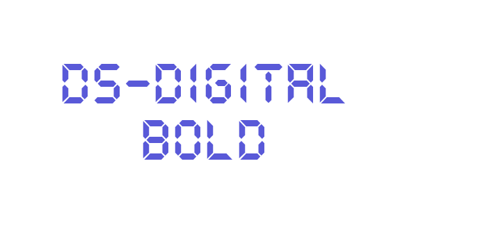 DS-Digital Bold Font Download