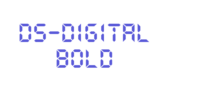 DS-Digital Bold Font