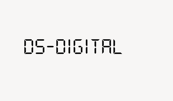 DS-Digital Font