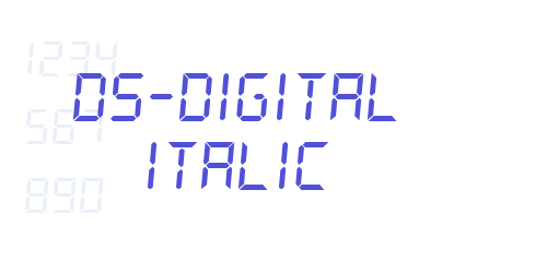 DS-Digital Italic-font-download