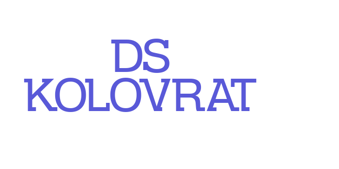 DS Kolovrat Font Download