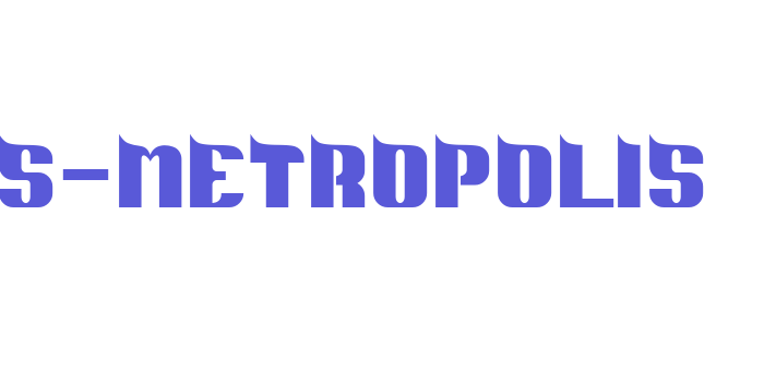 DS-Metropolis Font Download