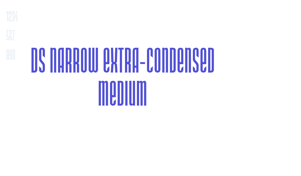 DS Narrow Extra-condensed Medium-font-download