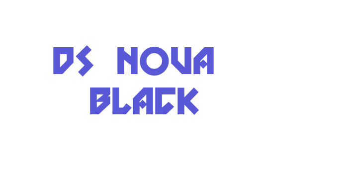 DS Nova  Black Font Download