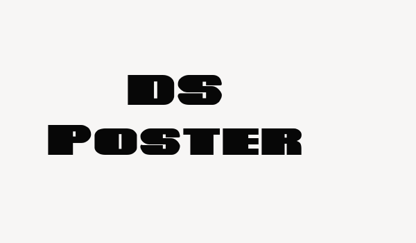 DS Poster Font