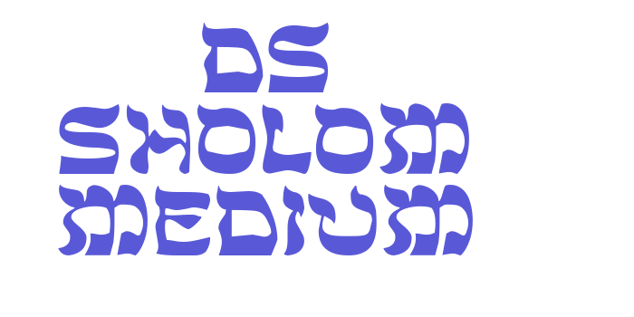 DS Sholom Medium Font