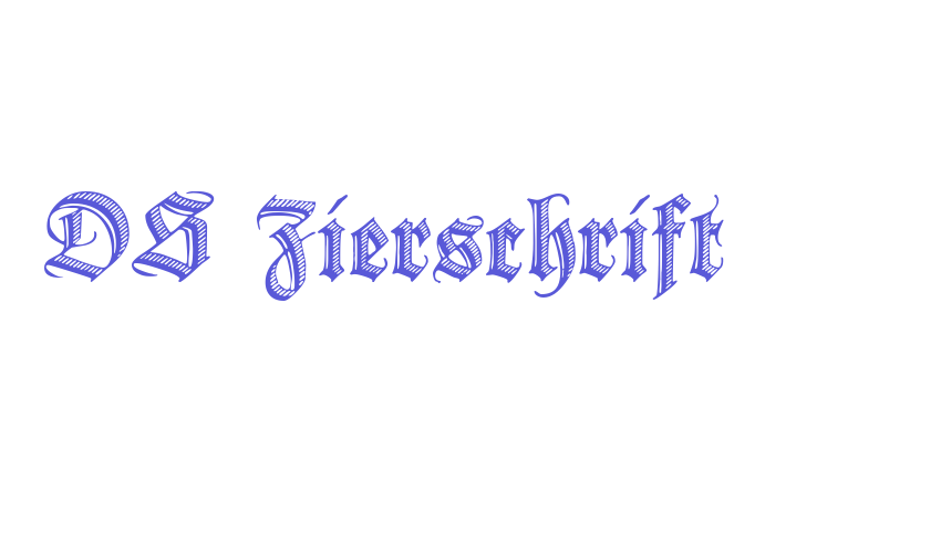 DS Zierschrift Font Download