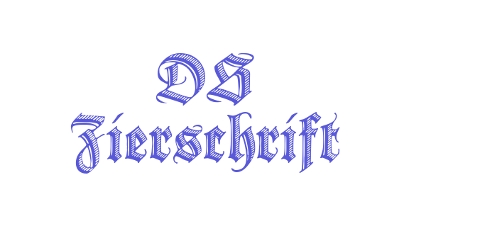 DS Zierschrift Font Download