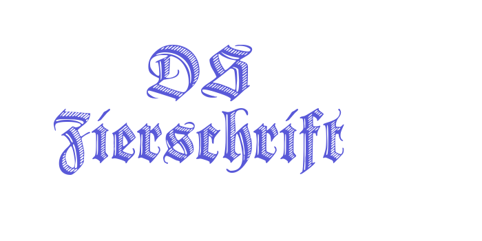 DS Zierschrift Font