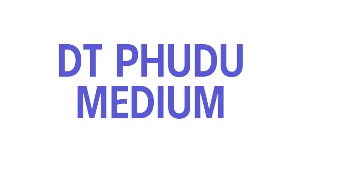 DT Phudu Medium Font Download