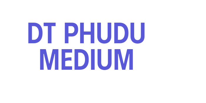 DT Phudu Medium Font