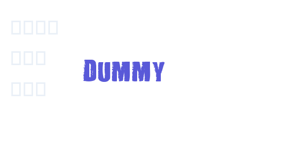 DUMMY font free