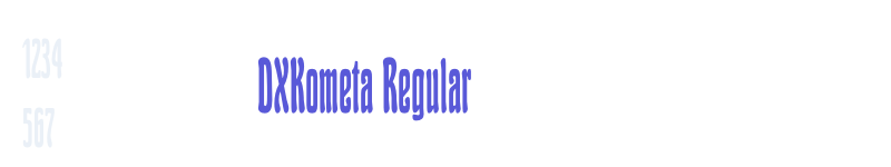 DXKometa Regular-related font