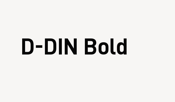 D-DIN Bold Font