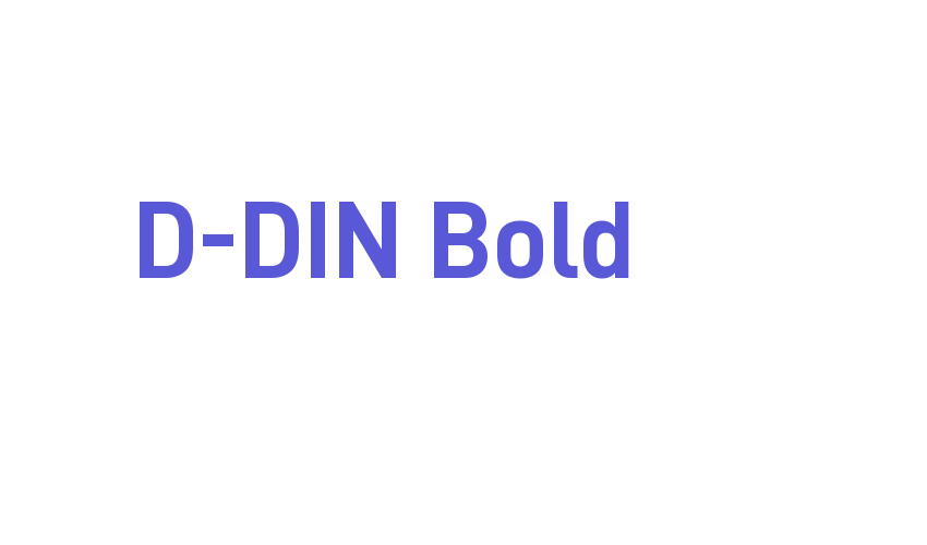 D-DIN Bold Font