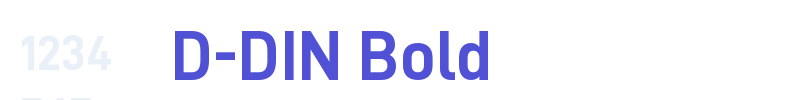 D-DIN Bold-font