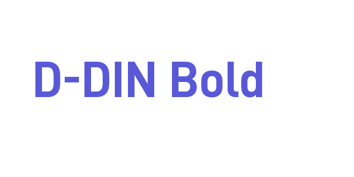 D-DIN Bold Font