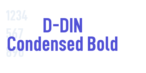 D-DIN Condensed Bold-font-download