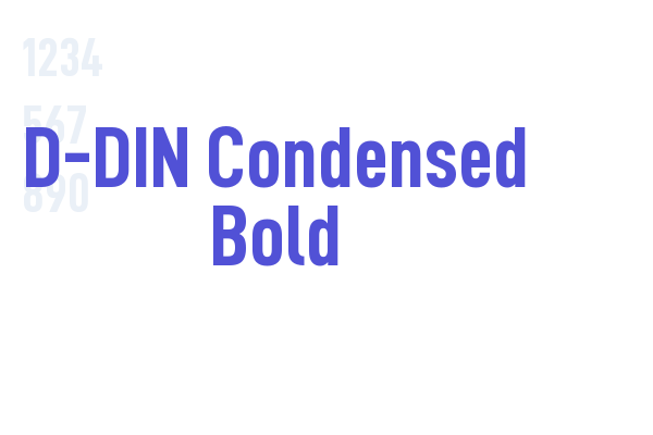 D-DIN Condensed Bold