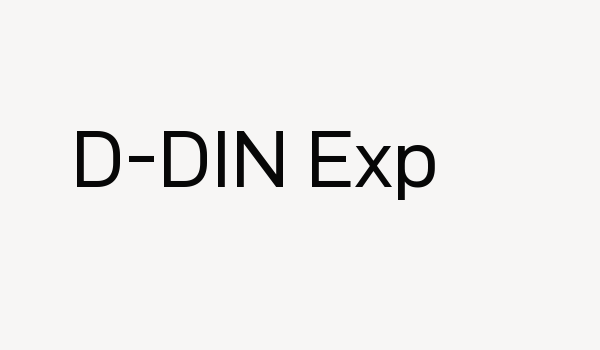 D-DIN Exp Font