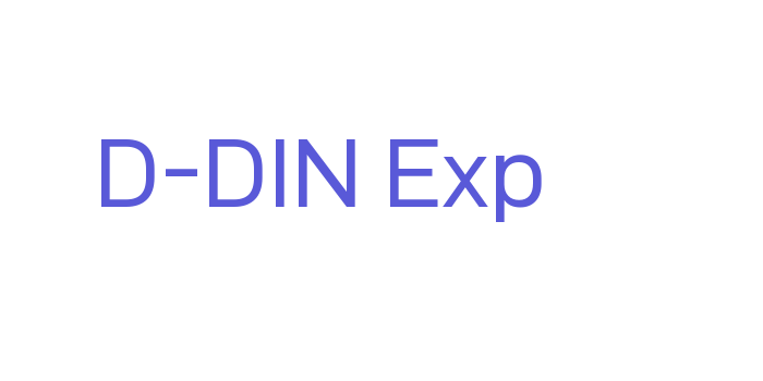 D-DIN Exp Font Download