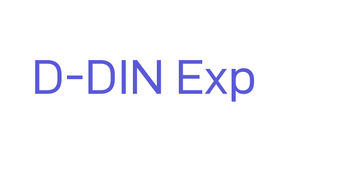 D-DIN Exp Font